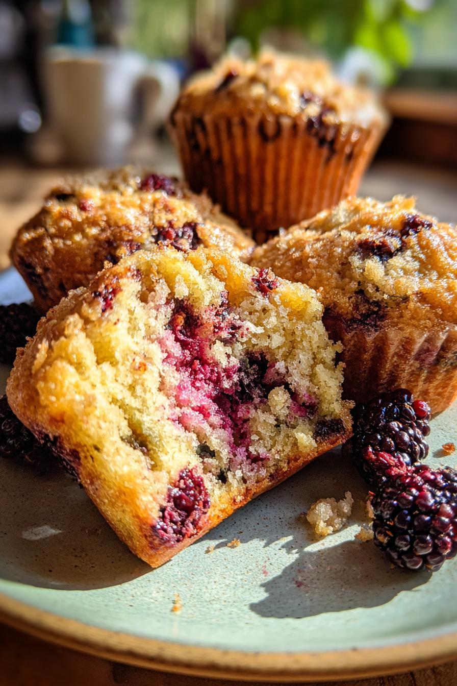 Brombeer Schokoladen Muffins - detail 2