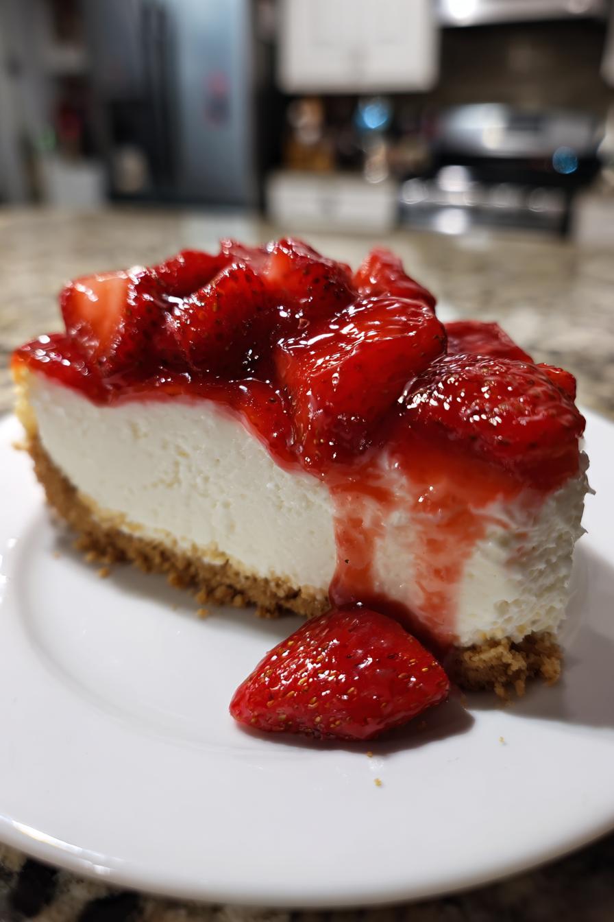 Einfaches Erdbeer-Frischkäse Torte Rezept - detail 3