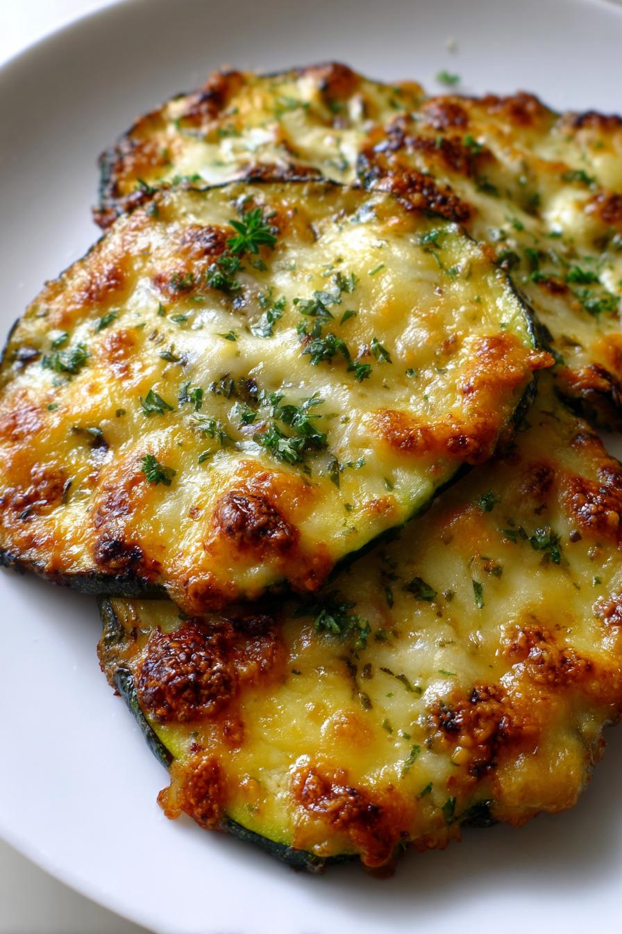Gebackene Zucchini mit Käse – Schnelles vegetarisches Ofengericht - detail 1