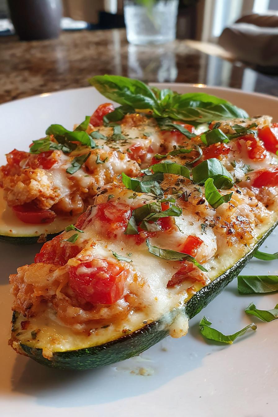 Unglaublich! Gefüllte Zucchini Rezept mit 4 Zutaten