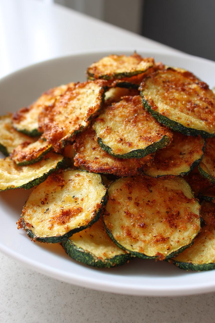Knusprige Zucchini Chips aus der Luftfritteuse – Gesund und Lecker - detail 2