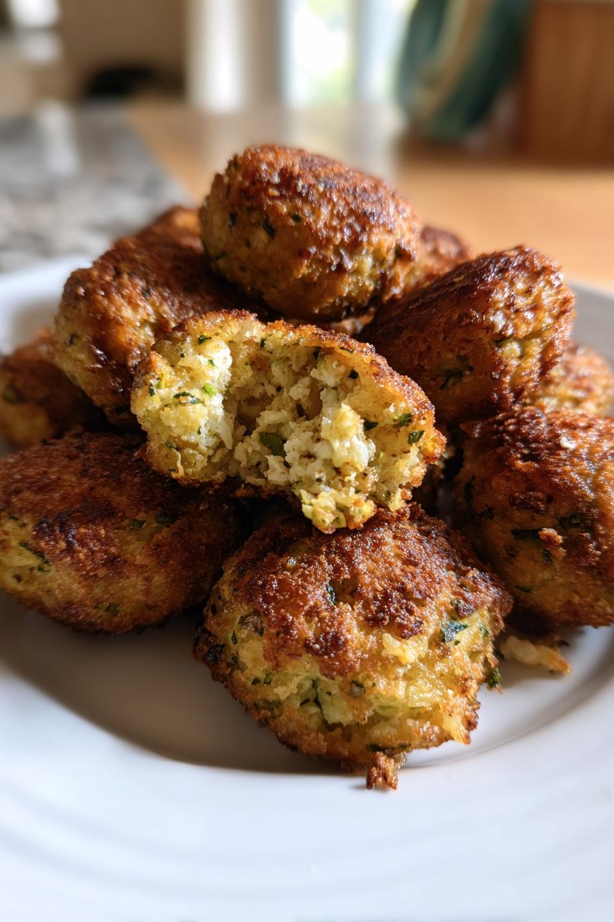 Knusprige Zucchini-Feta-Bällchen - detail 1