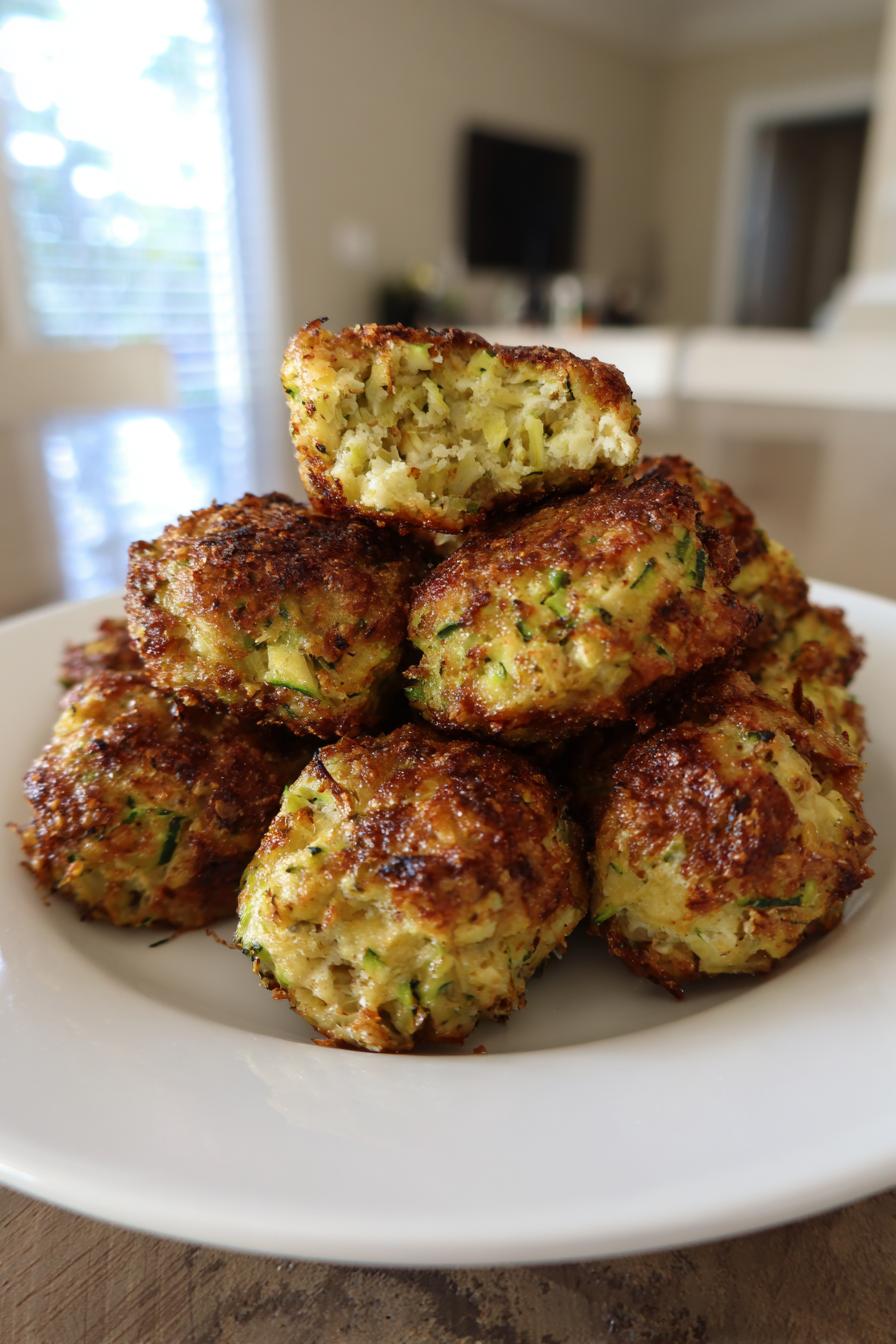 Knusprige Zucchini-Feta-Bällchen - detail 2