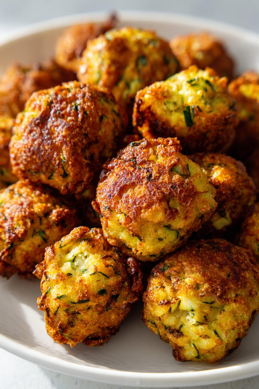 Knusprige Zucchini-Feta-Bällchen – Schnell & Einfach - detail 1
