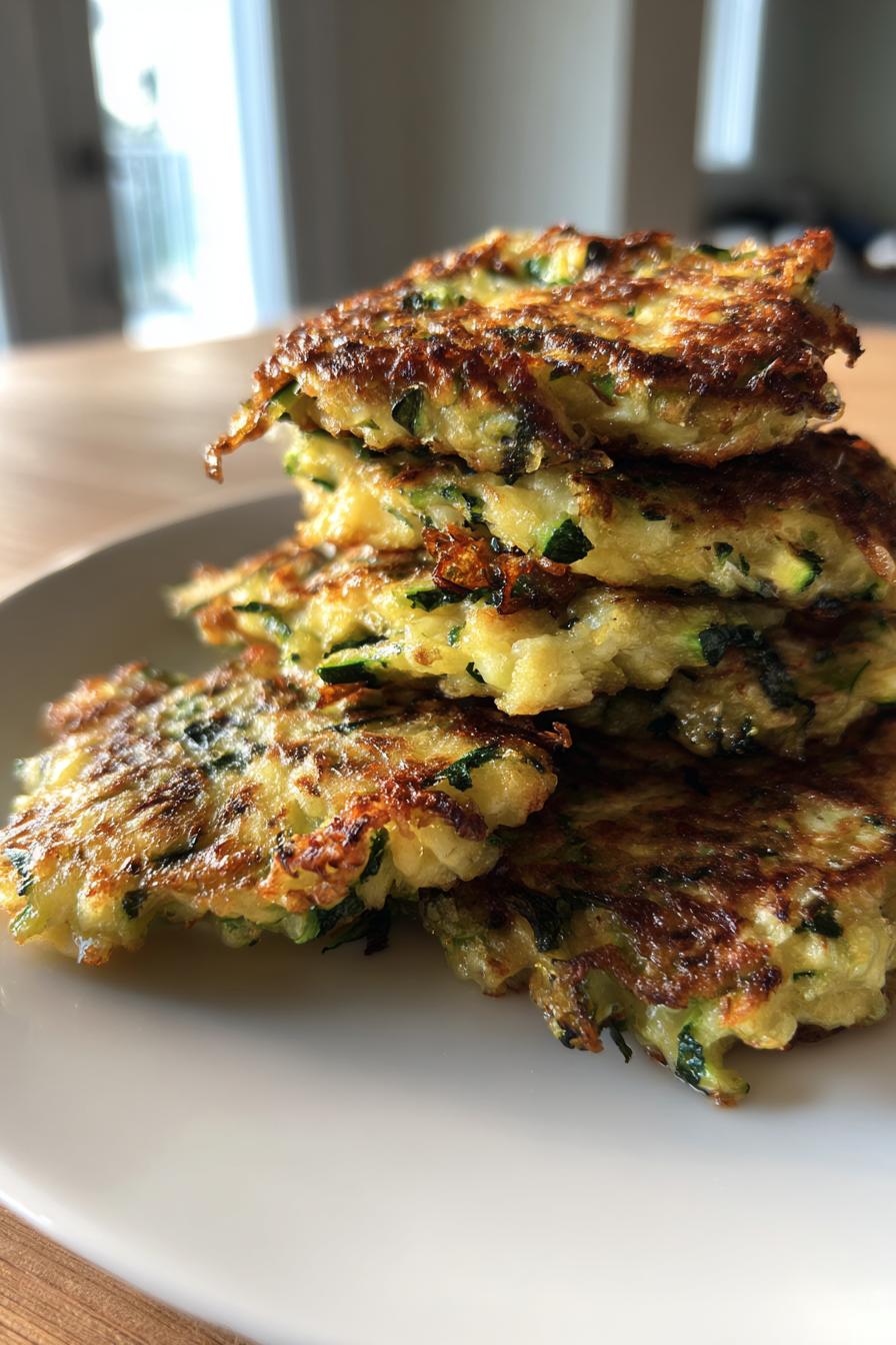 Knusprige Zucchini Fritter für den perfekten Snack! - detail 1