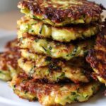 Knusprige Zucchini Fritter für den perfekten Snack!