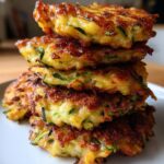 Knusprige Zucchini Puffer