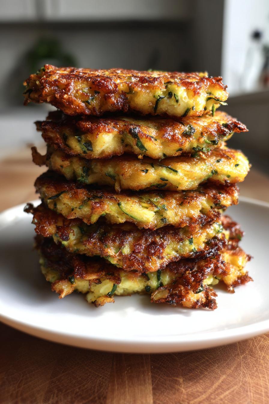 Knusprige Zucchini Puffer - detail 2
