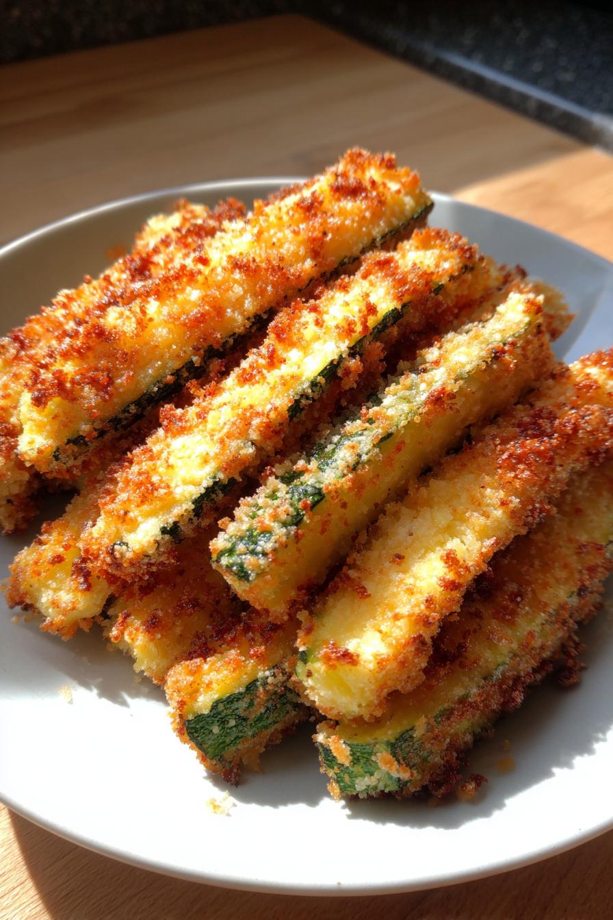Krosse Parmesan Zucchini-Stäbchen Rezept - detail 1