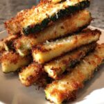 Krosse Parmesan Zucchini-Stäbchen Rezept