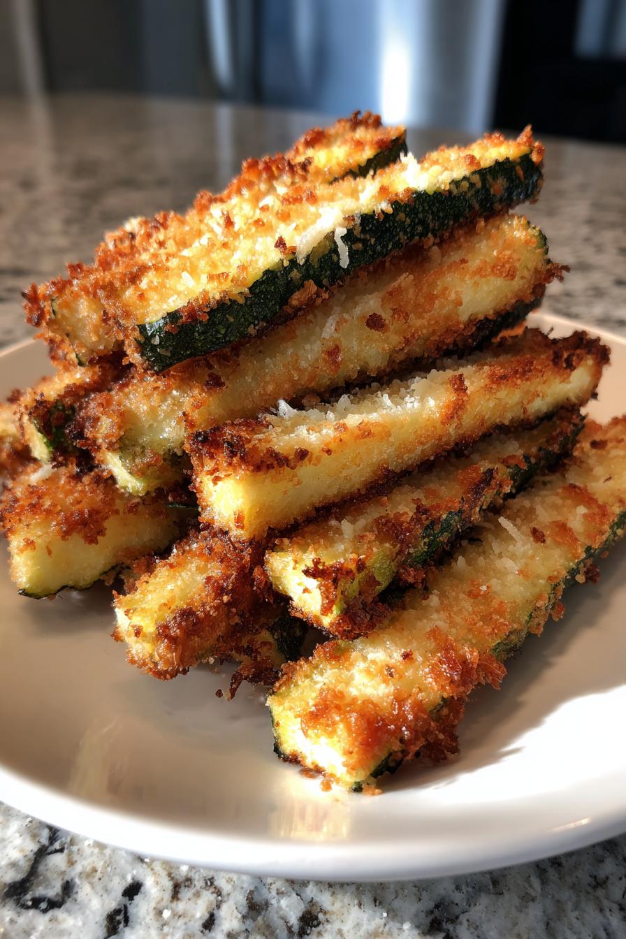 Verdammt Lecker: Krosse Parmesan Zucchini-Stäbchen Rezept