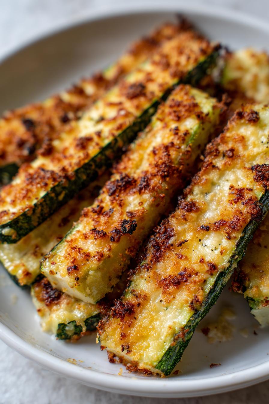 Köstliche Zucchini-Steaks mit Parmesan - detail 1