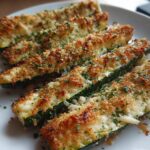 Köstliche Zucchini-Steaks mit Parmesan