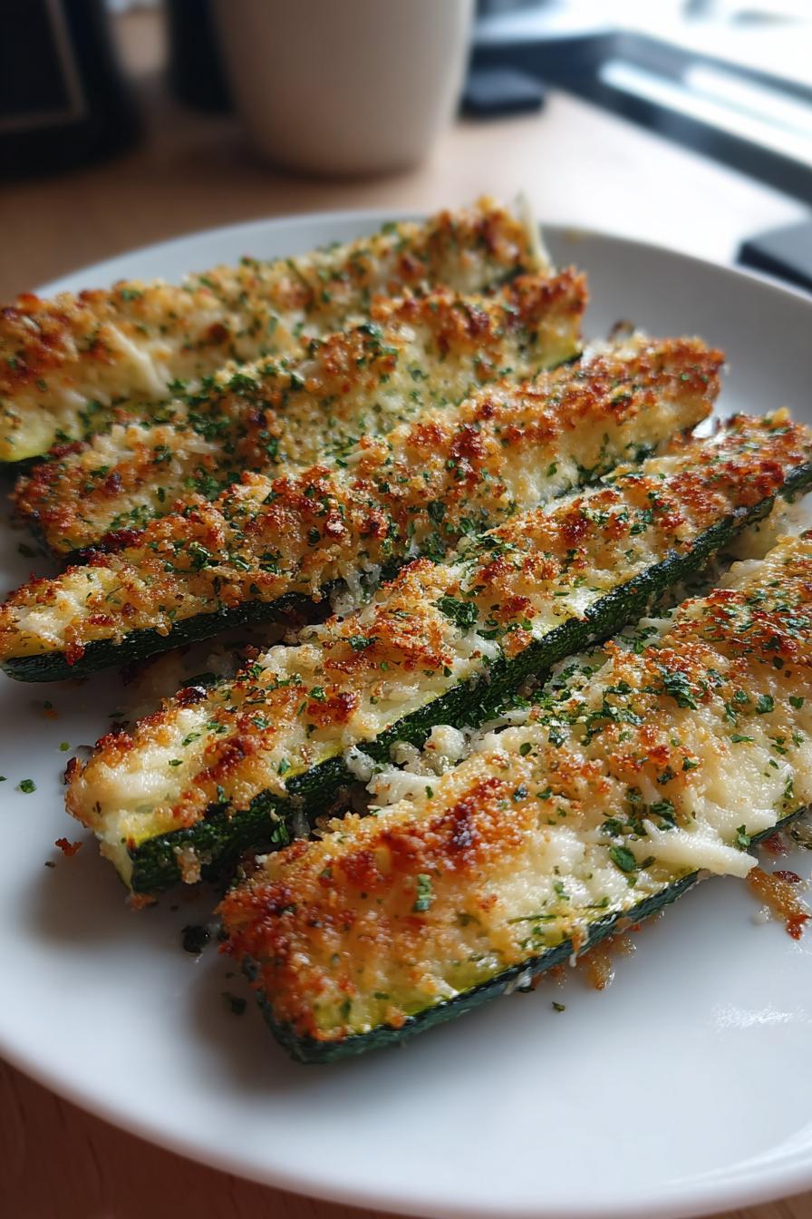 Unglaublich Köstliche Zucchini-Steaks mit Parmesan