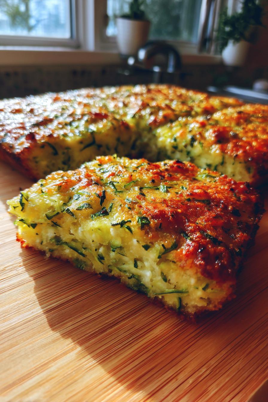 Scarpaccia - knuspriger Zucchinikuchen vom Blech - detail 1