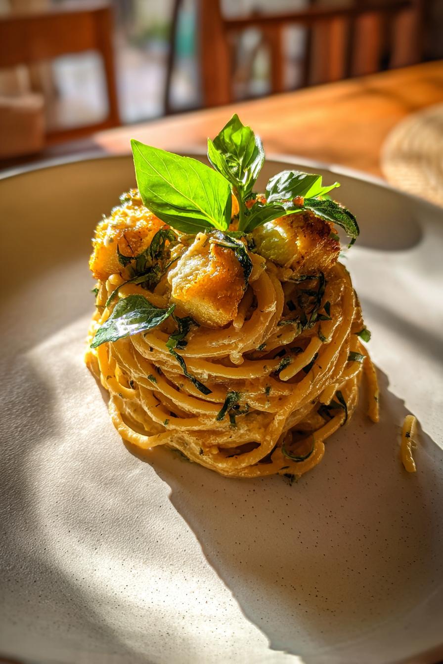 Spaghetti alla Nerano - italienisches Rezept mit Zucchini - detail 3