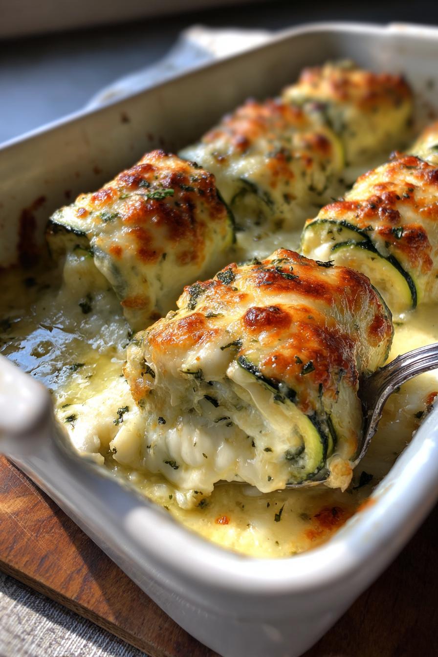 Three Cheese Zucchini Rollatini - detail 1
