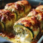 Three Cheese Zucchini Rollatini