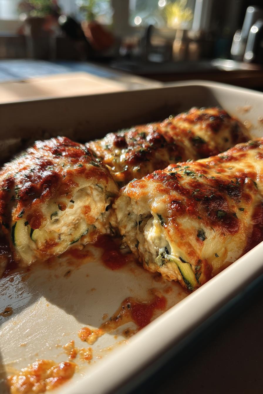 Three Cheese Zucchini Rollatini - detail 2