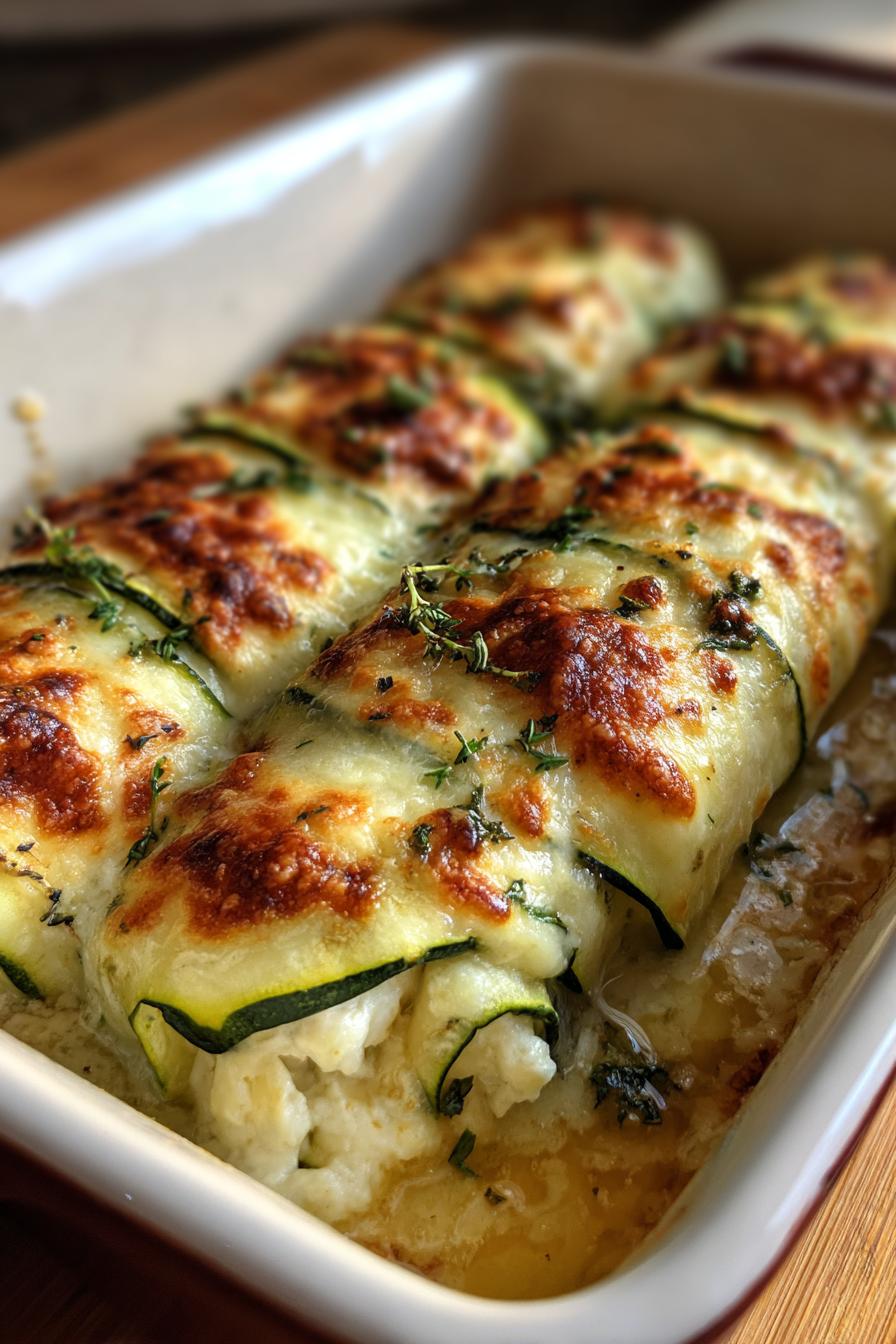 Three Cheese Zucchini Rollatini - detail 3