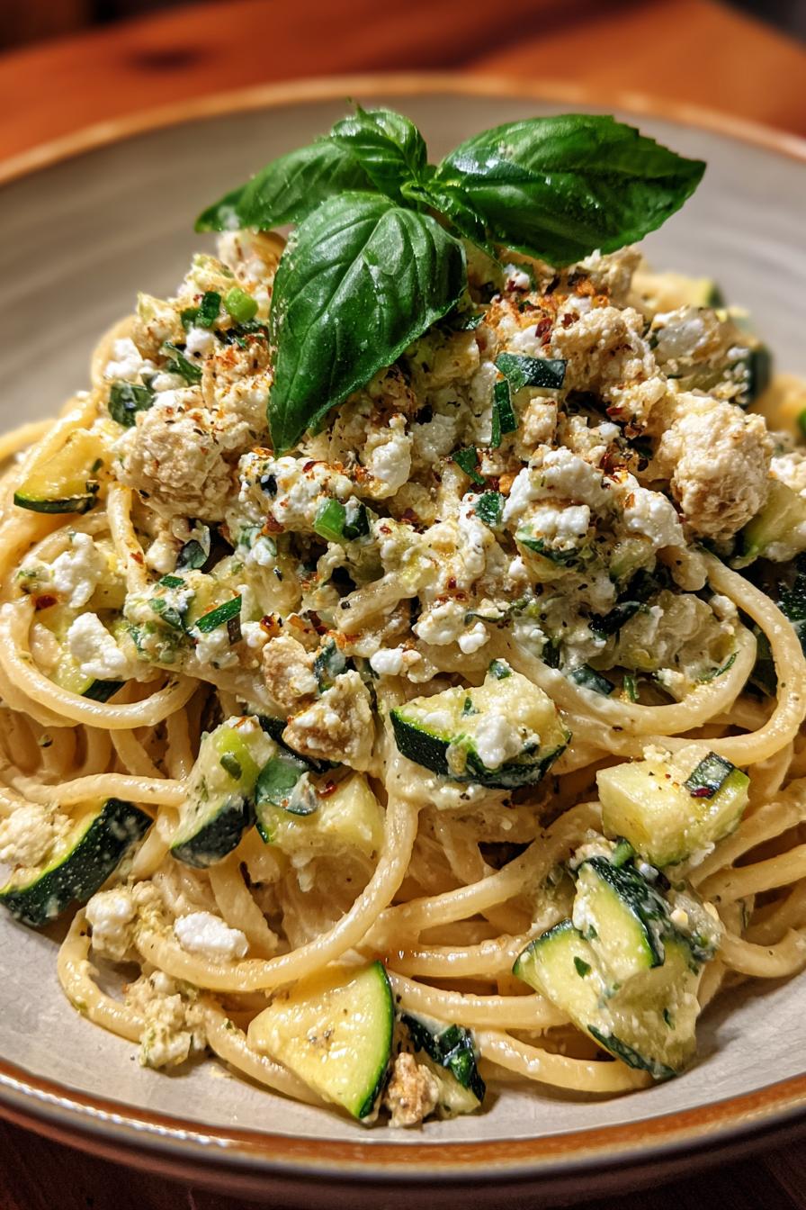Zucchini Feta Pasta: In 30 Min. zum leckeren Glück