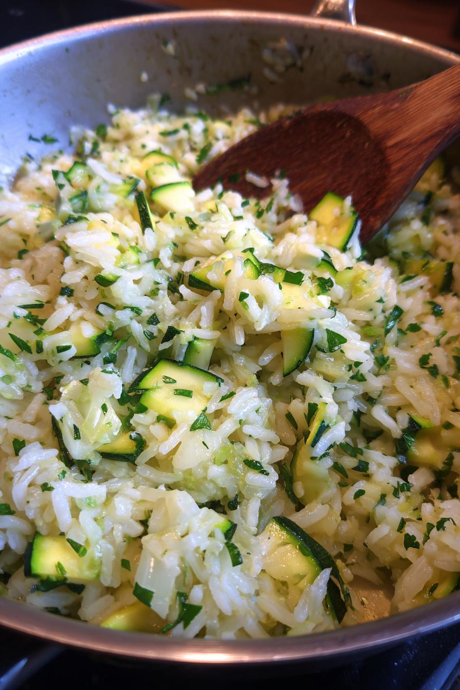 Blitzschnelle Zucchini-Reis-Pfanne: In 15 Min Glücklich