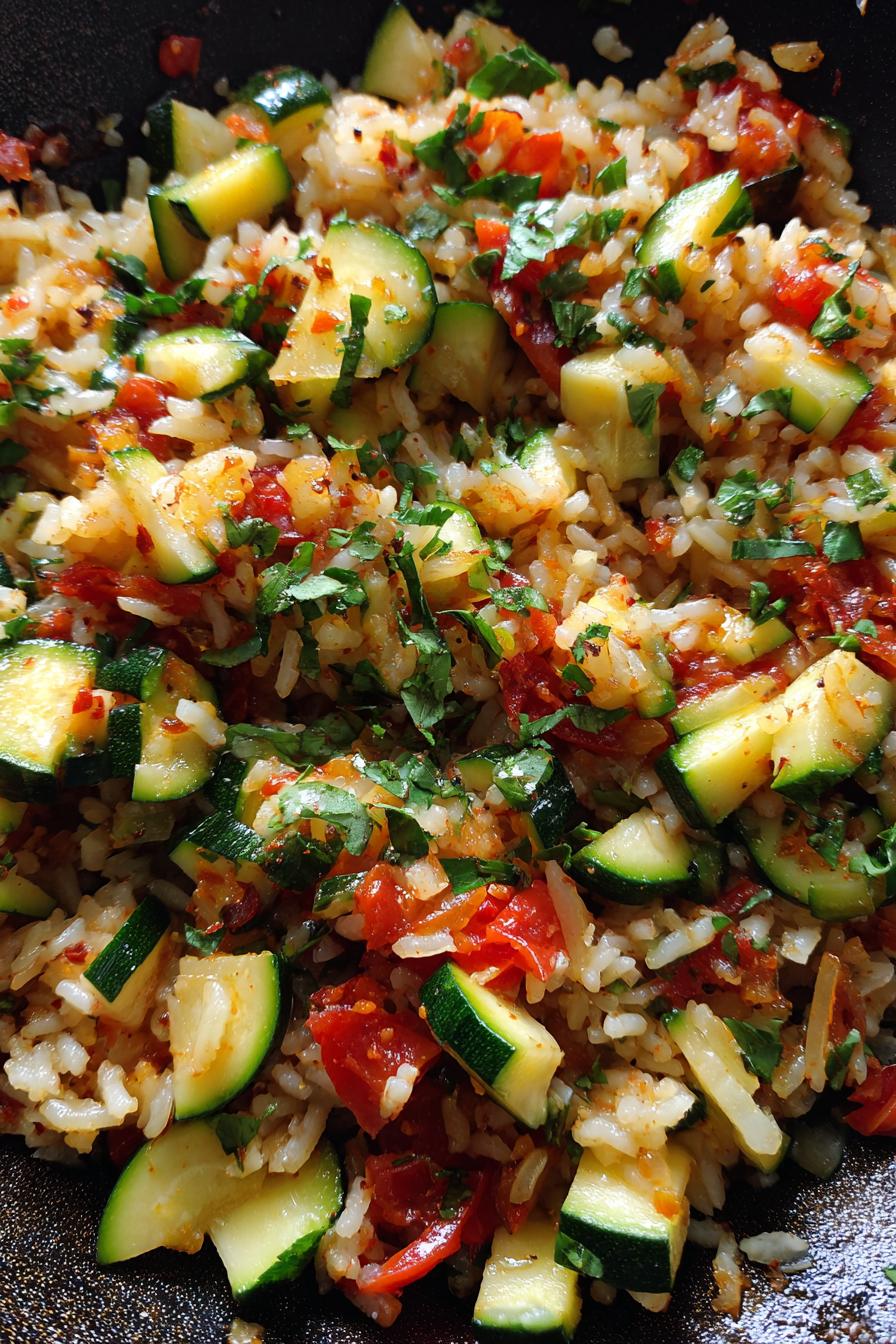 Unglaublich! Zucchini-Tomaten-Reis in nur 30 Min fertig