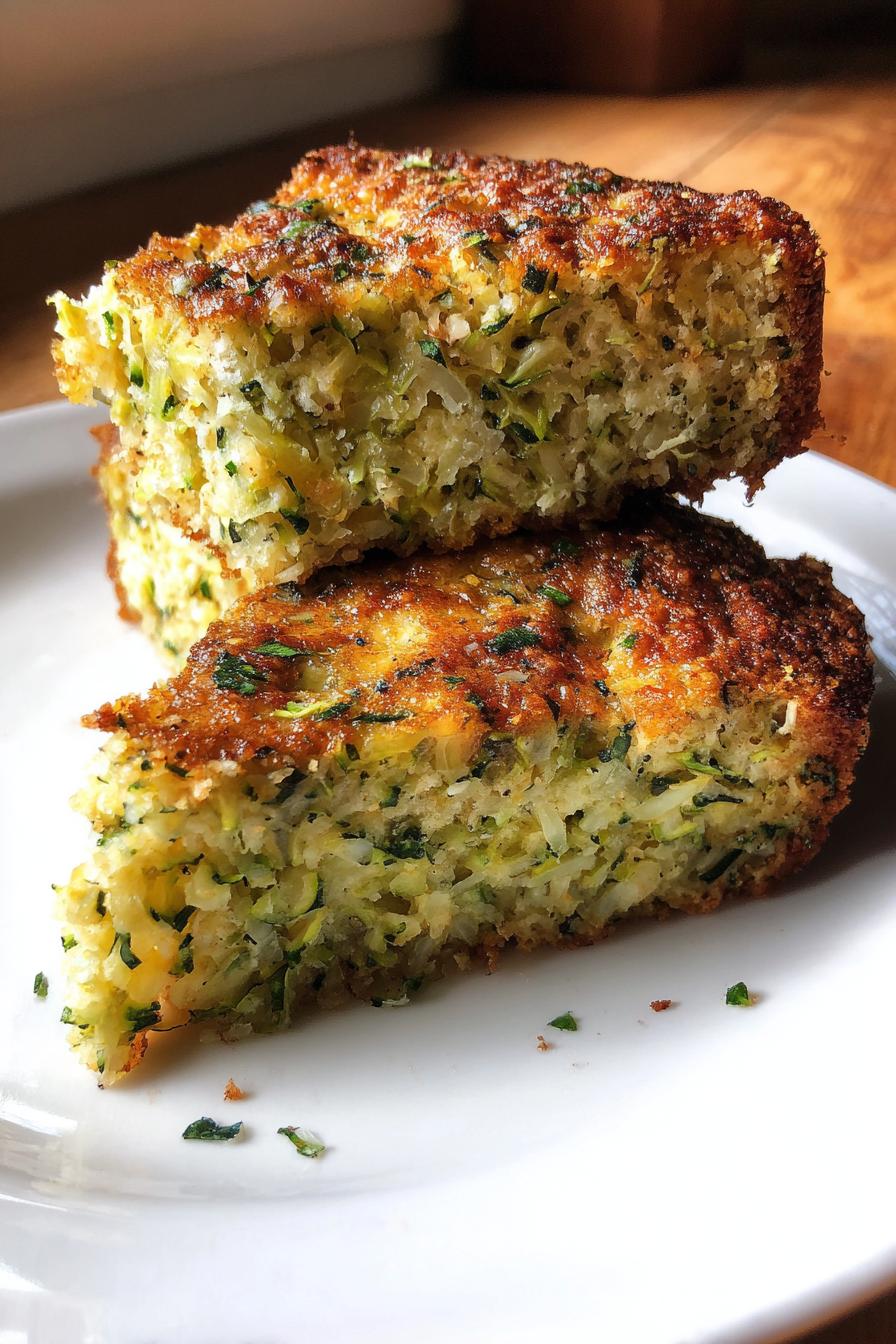 Zucchinikuchen mit Buttermilch, Knoblauch und frischen Kräutern - detail 2