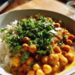Einfaches Kokos Kichererbsen Curry