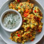 Gemüseschmarrn mit Kräuterdip