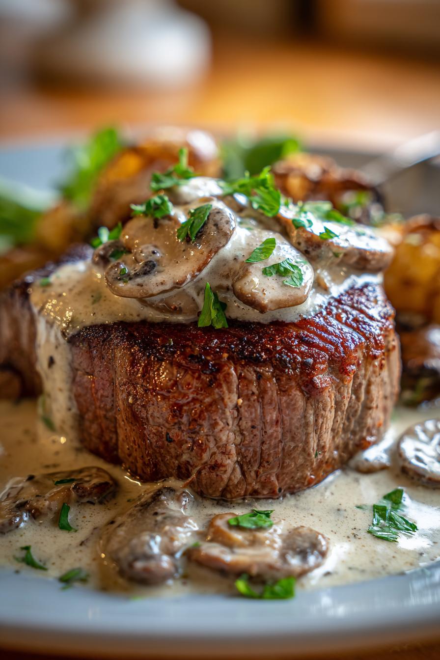 Rinderfilet mit Champignonsauce - detail 1