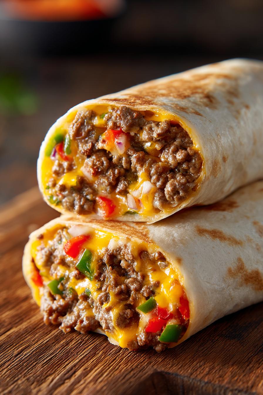 Hackfleisch Käse Wrap Rezept - detail 1