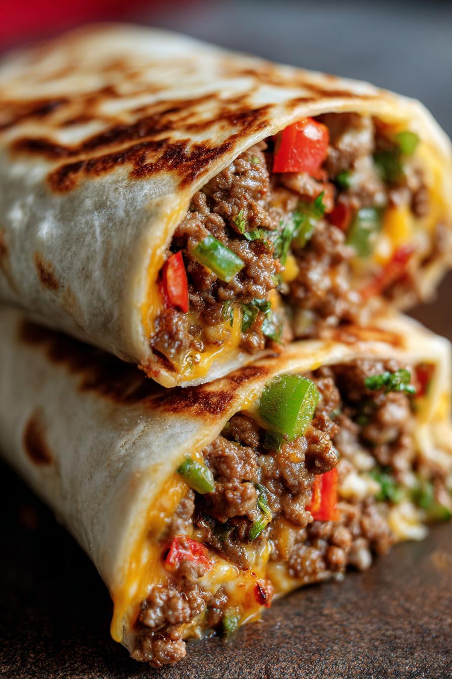 Hackfleisch Käse Wrap Rezept - detail 2