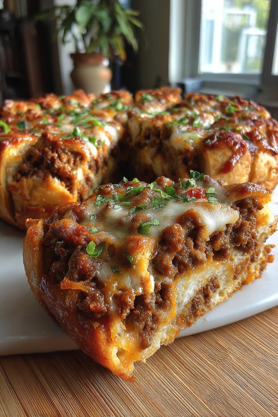Tex Mex Zupfbrot mit Hackfleisch - detail 1