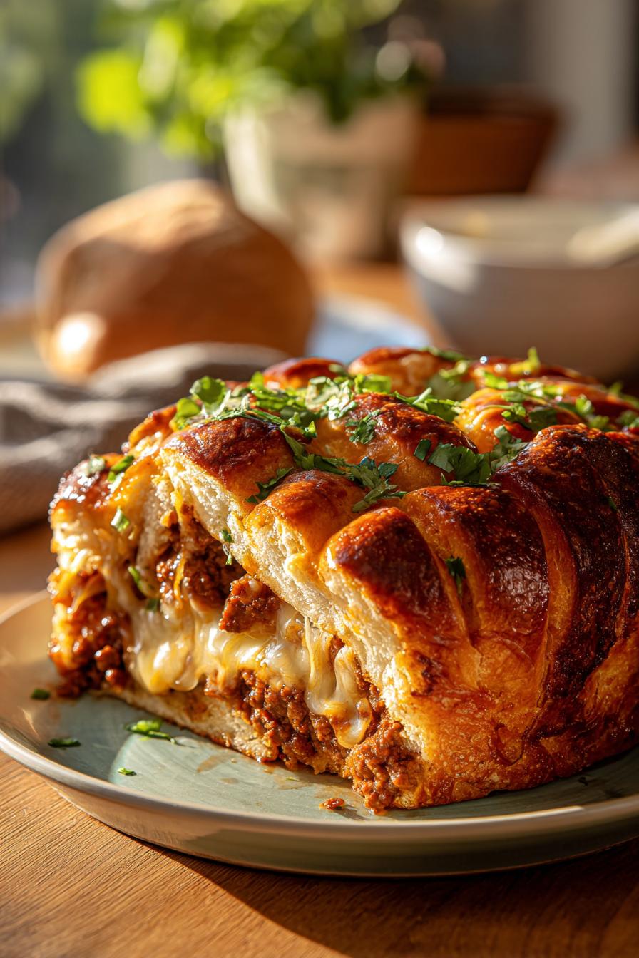 Tex Mex Zupfbrot mit Hackfleisch - detail 2