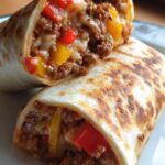 Wraps mit Hackfleisch Paprika