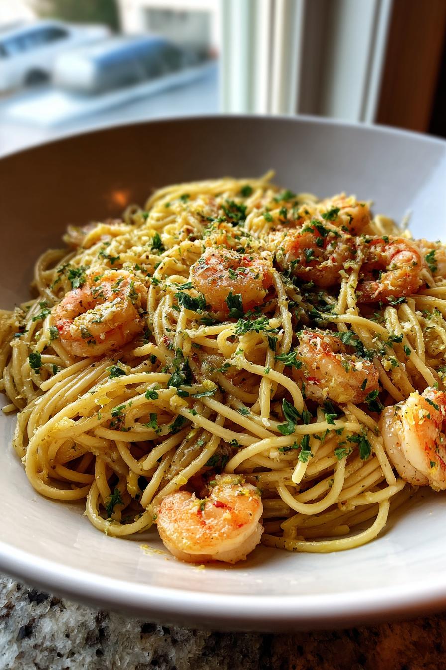 Unglaublich Lecker: Zesty Lemon Garlic Shrimp Pasta in 30 Min