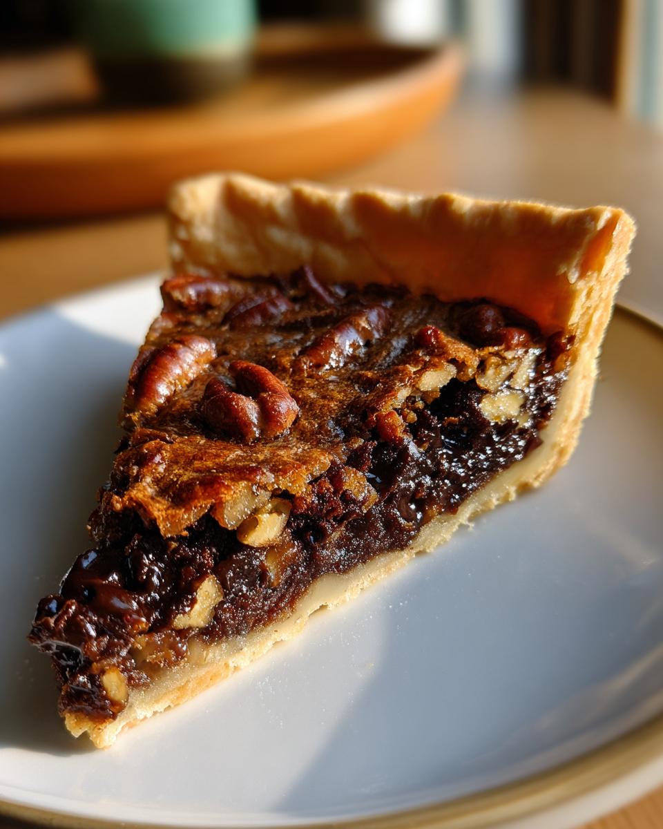 Dunkle Schokolade Pekannuss Tart mit Würmern - detail 2