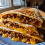 Einfache Käse Hackfleisch Quesadillas