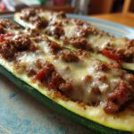 Einfache Zucchini Boote mit Hackfleisch