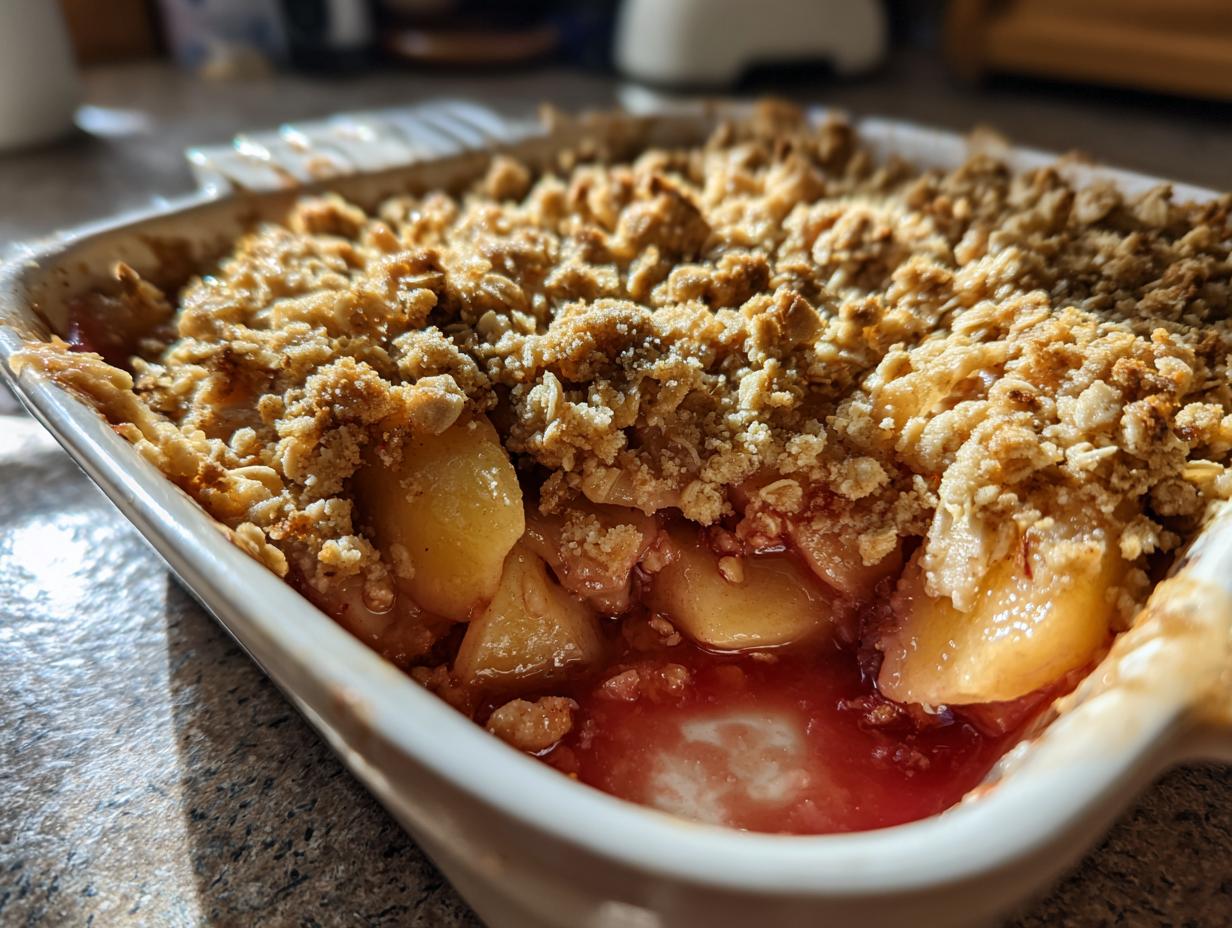 Verdammt lecker: 6 Zutaten Gebackene Facherapfel mit Haferstreusel