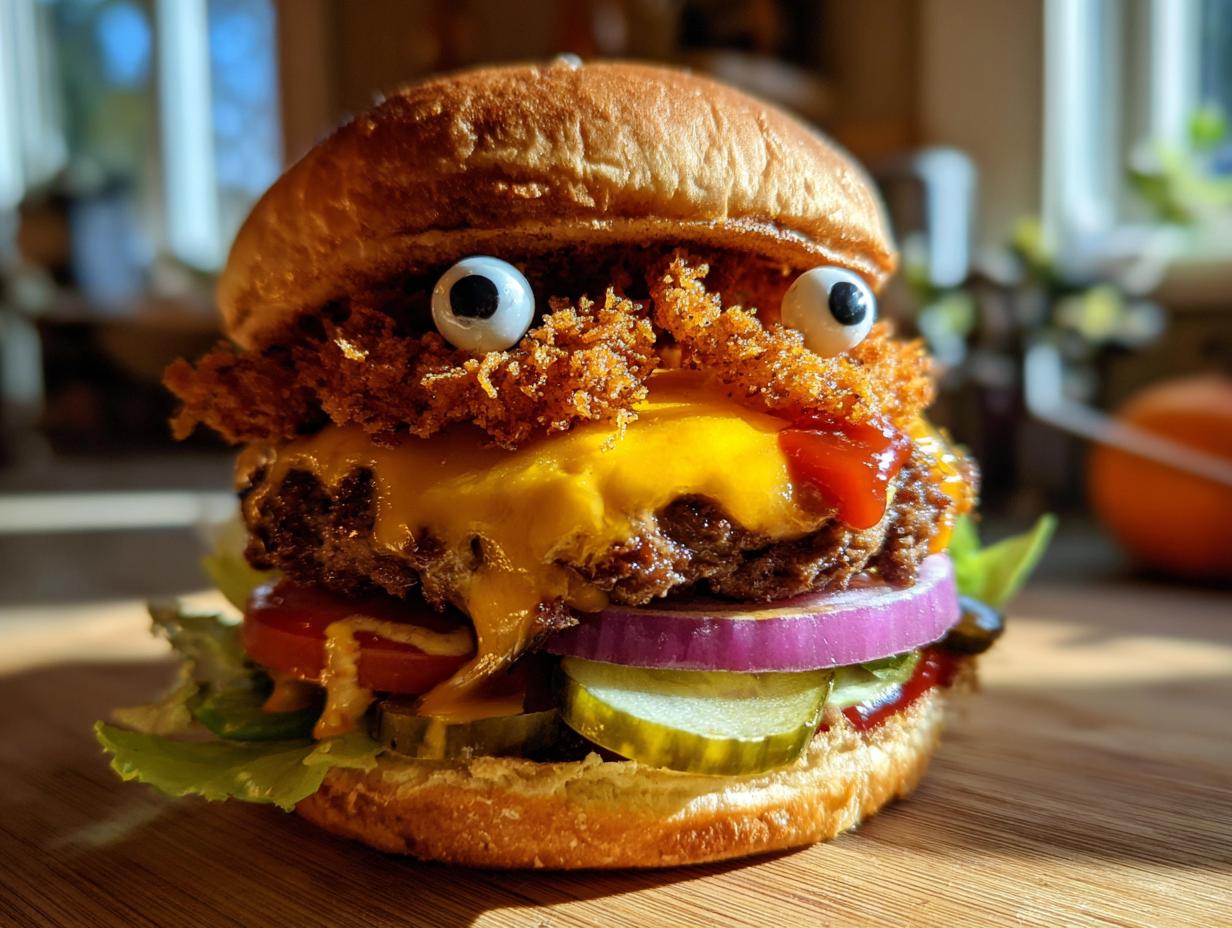 Halloween Burger: Gruselig Lecker in 3 Schritten