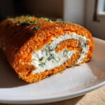 Moehrenrolle mit Frischkaese Kraeutern