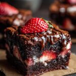 Schoko Erdbeer Brownies Genuss