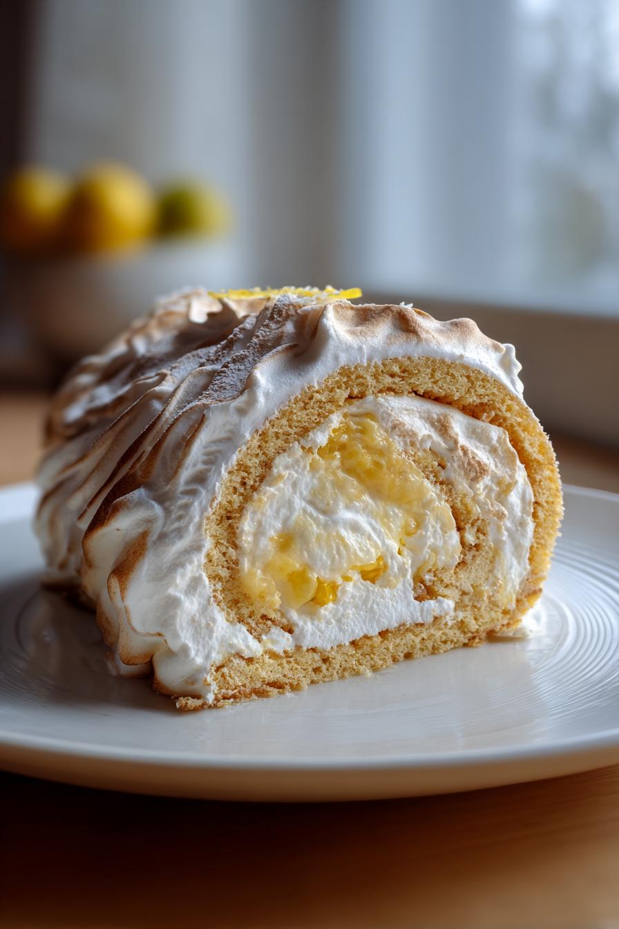 Vergiss Bitter! Zitronen Baiserrolle mit Mascarpone Glück