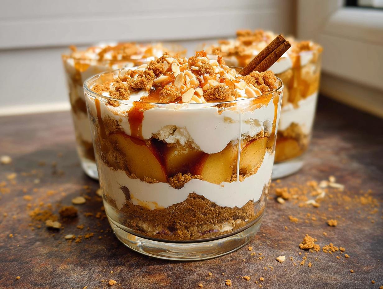 Sündhaftes Bratapfel Karamell Spekulatius Trifle Rezept