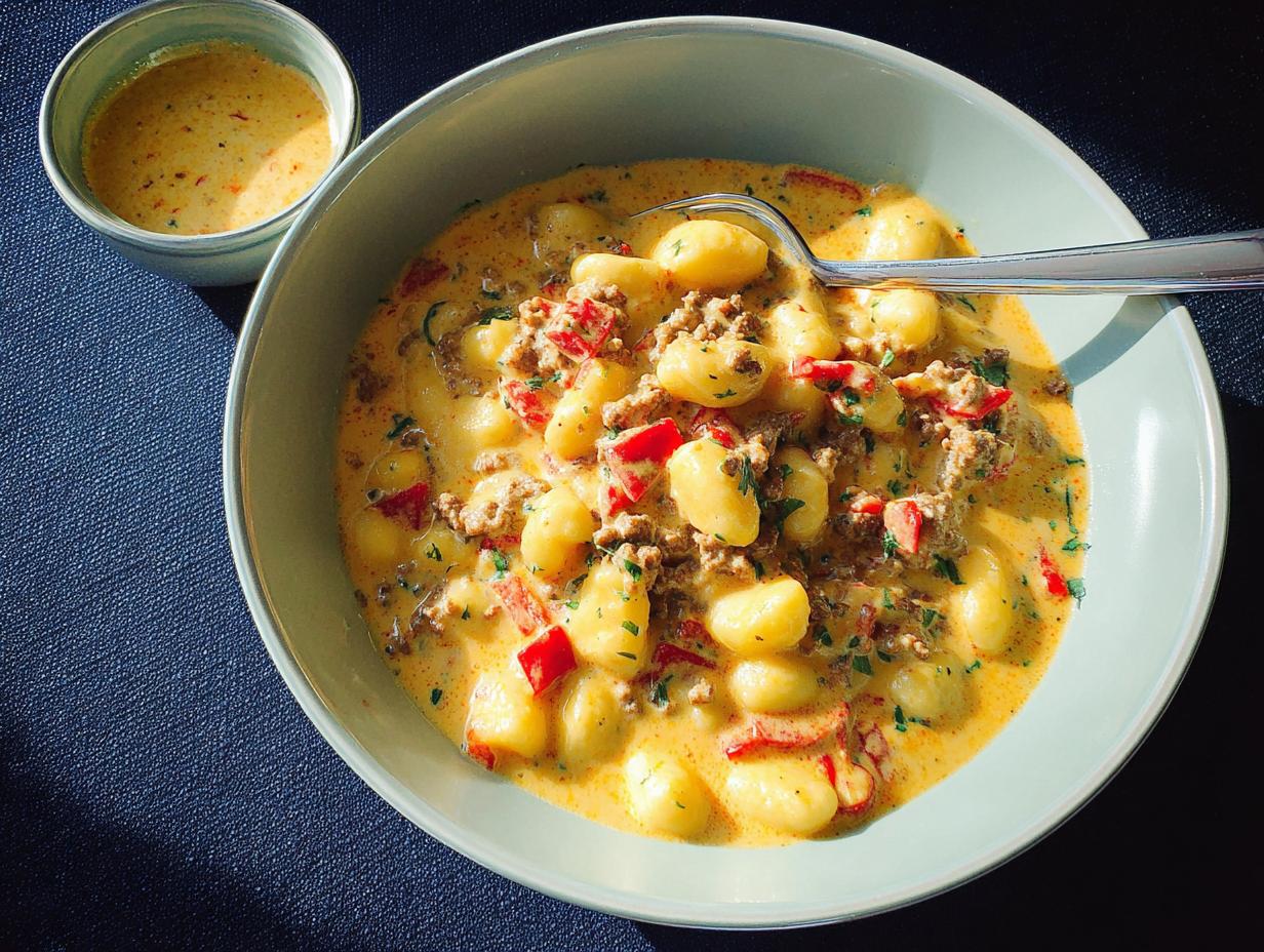 Unglaublich Cremige Käse-Paprika-Suppe: Rezept für 1 Topf