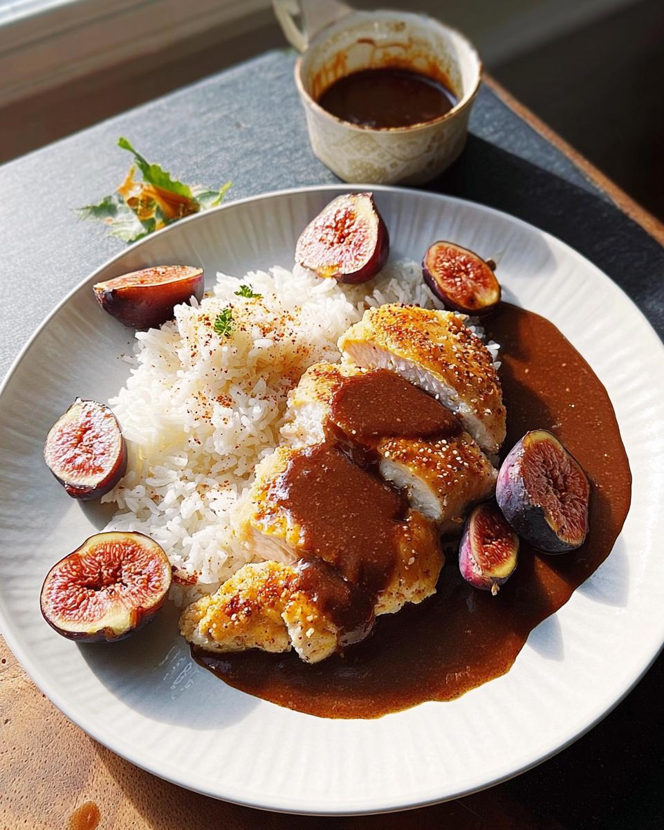 Hähnchenbrustfilet mit Glühweinsauce und Feigen - detail 2