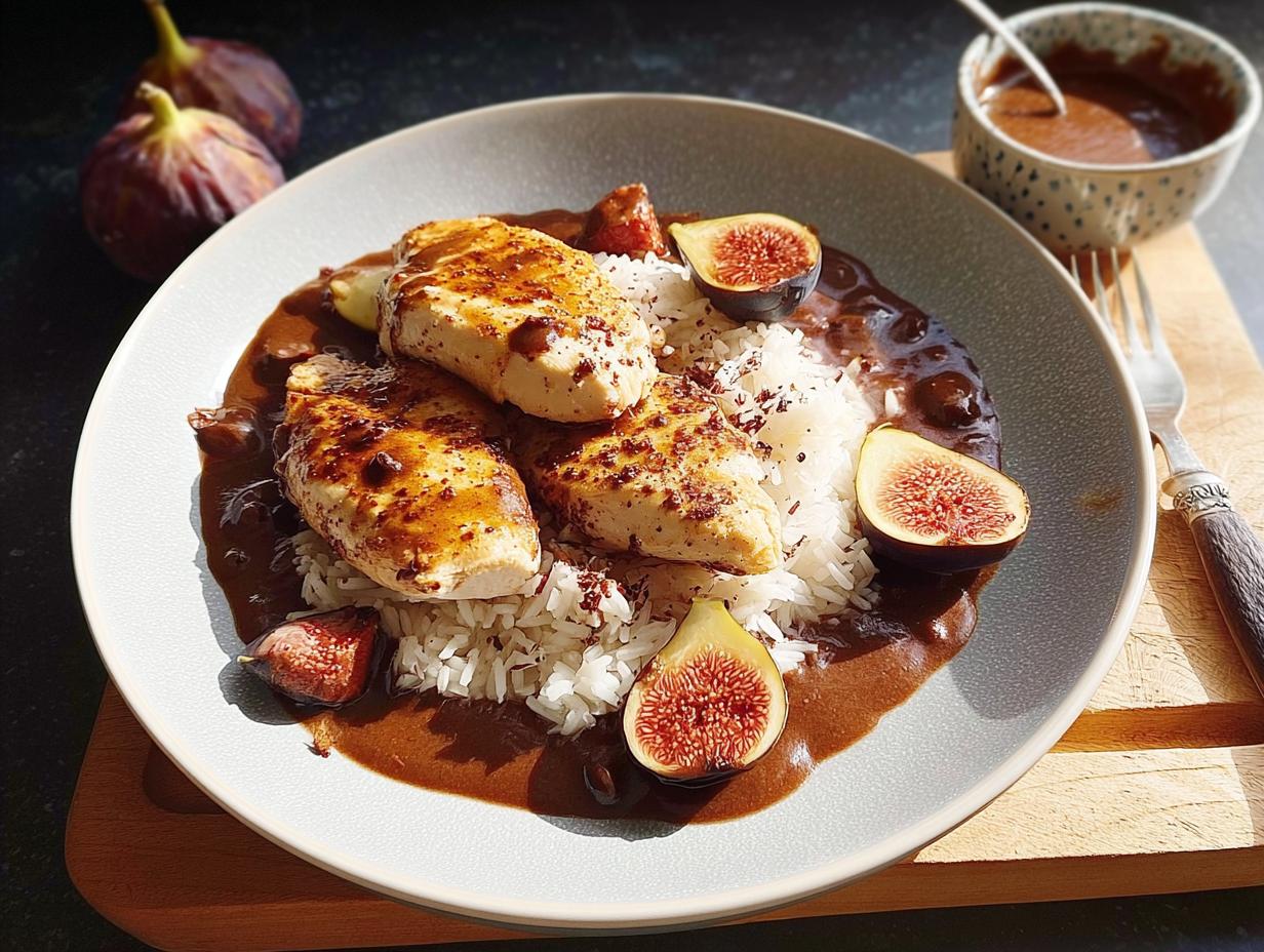 Verzaubere mit Hähnchenbrustfilet & Glühweinsauce 8 Feigen