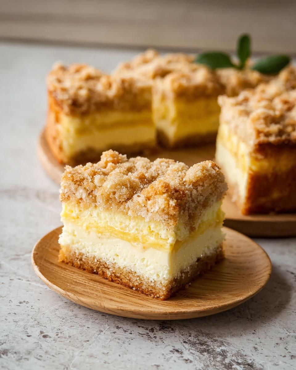 Puddingkuchen mit Streuseln vom Blech - detail 1